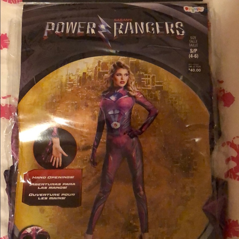 Brand New Adults Power Rangers Costume Size S 4/6
